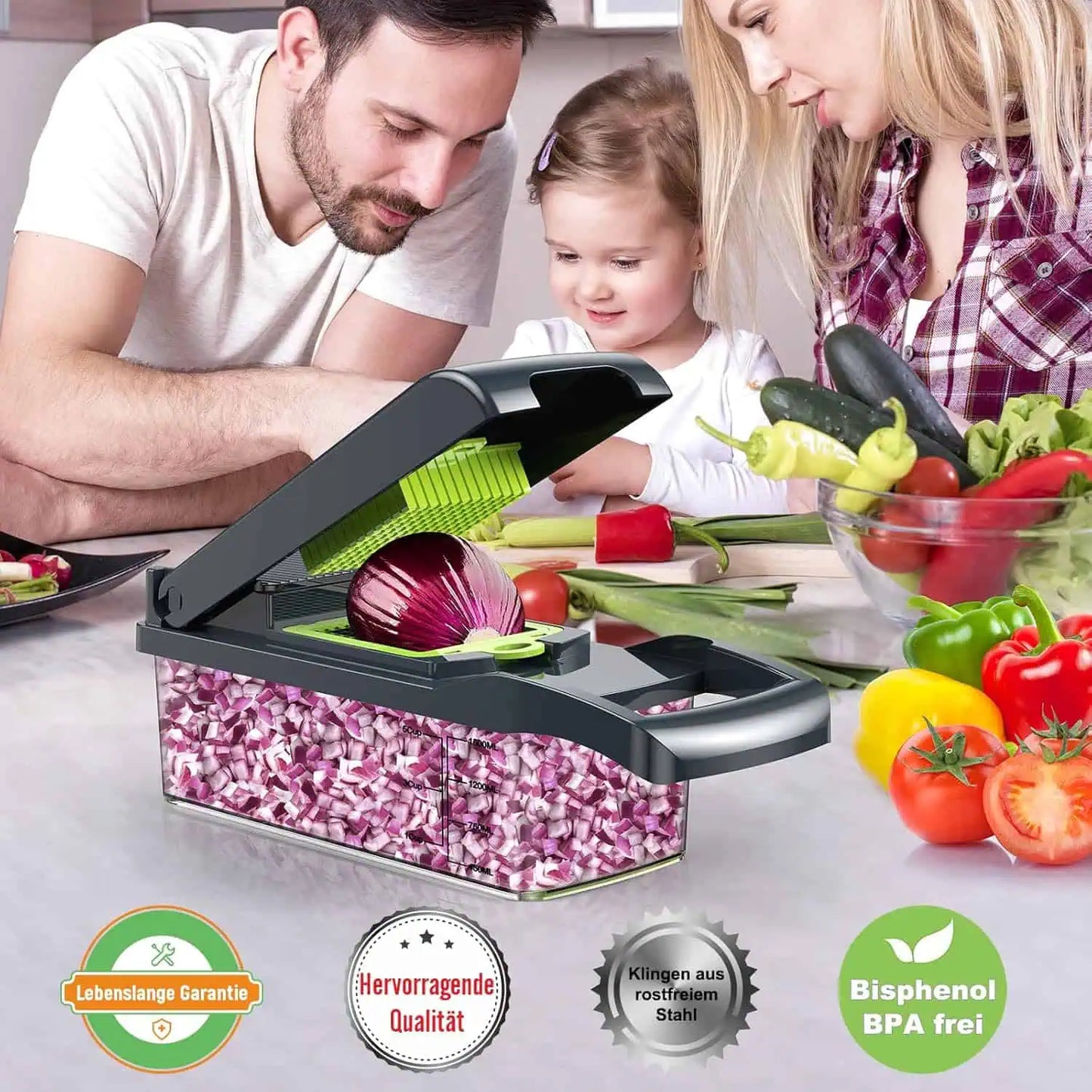 16 in 1 Vegetable Cutter Chopper and Slicer