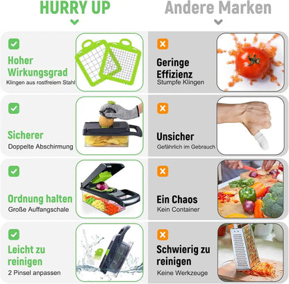 16 in 1 Vegetable Cutter Chopper and Slicer