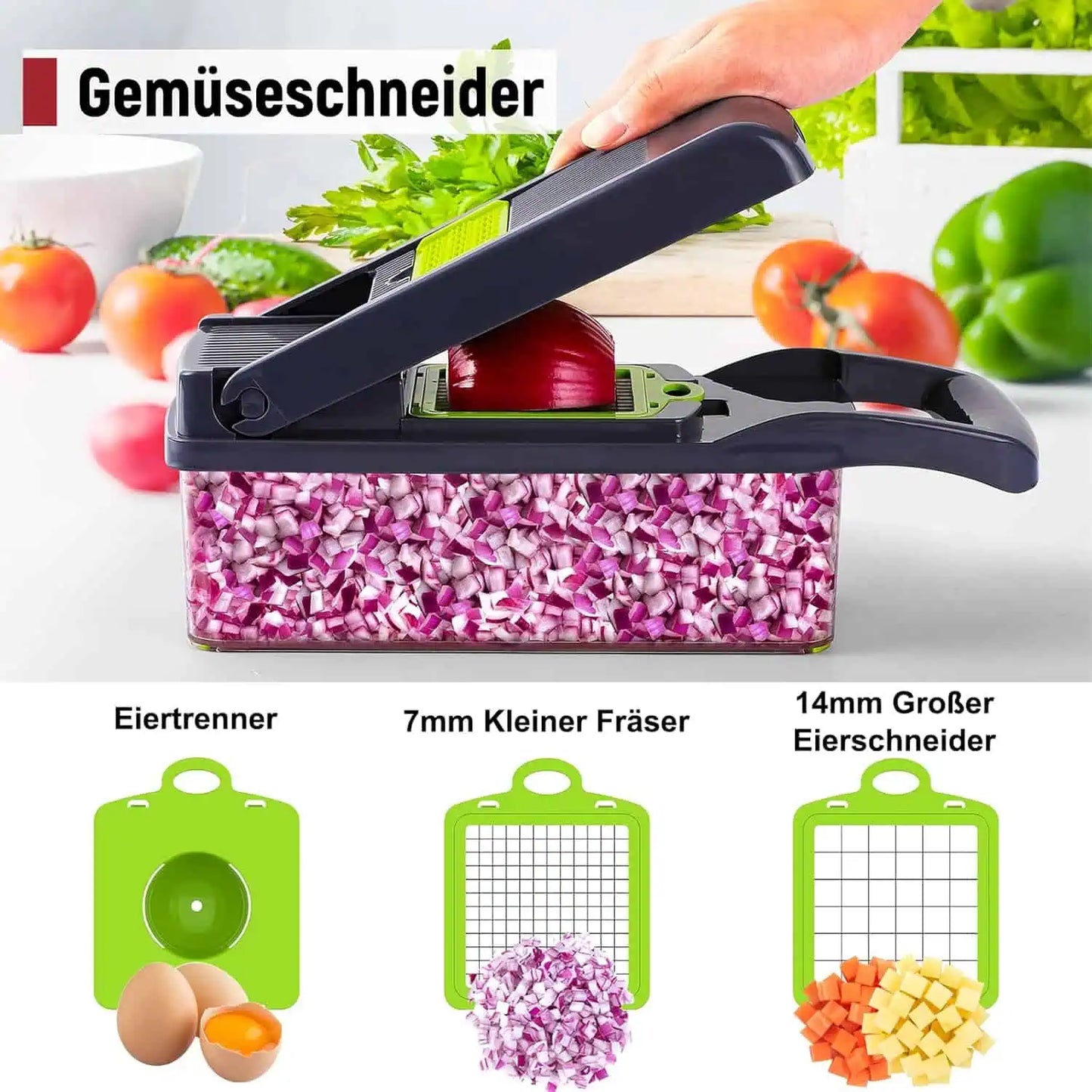 16 in 1 Vegetable Cutter Chopper and Slicer