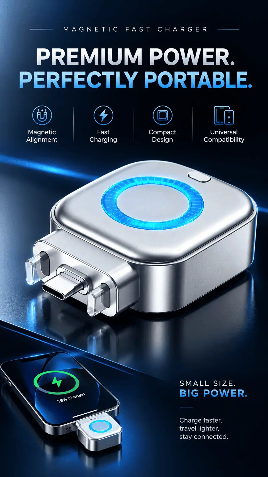AI Smart Auto-Stop Charging Adapter